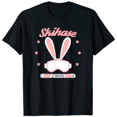 Skihase Skihäschen Ski Hase Apres Ski Kostüm Skihaserl T-Shirt