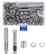Grommet Kit Metal Eyelets Grommets 10mm with Storage Box Punch Hole Tool Fastened Tool for Tarpaulin Fabric Curtains Craft Making 100 Pcs