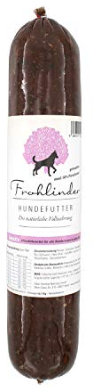 Frohlinder Hundewurst SENSITIV | Vollnahrung für Sensible und allergische Hunde ab dem Welpenalter | Eigenherstellung aus Deutschen Produkten | 100% natürliche Zutaten ohne Zusatzstoffe