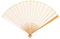 QXJTX 10 Inch Folding Fan Water Milled Yuzhu Blank Rice Paper Su Gong Fan Handmade Chinese Style Men And Women Ancient Fan