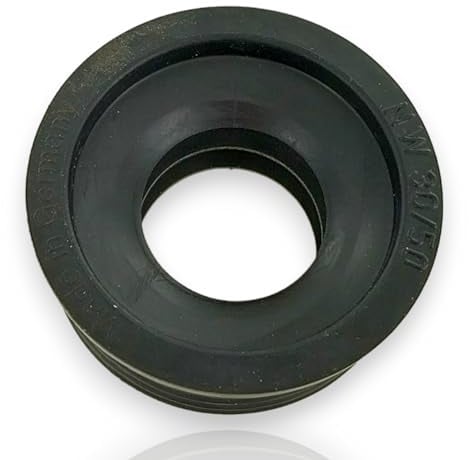 DL-pro Gummi-Siphonmanschette Dichtung Außen Ø 50 mm x Innen Ø 28-30 mm für Abflussrohr Waschbecken Waschtisch