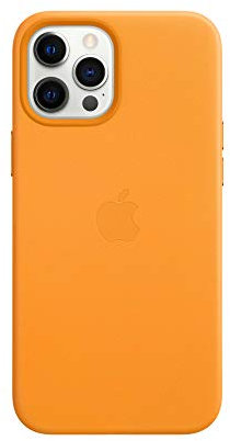Apple Leather Case with MagSafe (for iPhone 12 Pro Max) - California Poppy