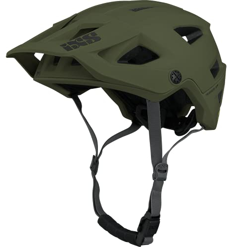 IXS Trigger Am MIPS Mountainbike-/E-Bike-/Fahrradhelm, Oliv, Taille SM (54-58cm)