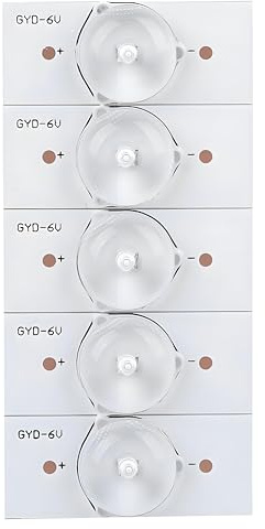 LiebeWH LED Modulo Perline Lampada SMD per Uso Generale Colore Luce Bianca 6V con Pannello in Fibra di Vetro Filtro per Lenti Ottiche Riparazione TV LED Illuminazione Fai-da-te(20PCS)