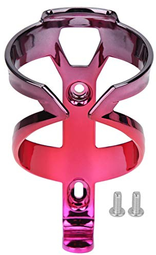 VGEBY Fahrrad Wasserflaschenkäfig, bunter Fahrrad Wasser Flaschenhalter für Mountainbike(Schwarz Rot Rosa)