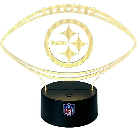 Pittsburgh Steelers NFL LED Lampe Licht LOGO, Wechselmodus mit 6 unterschiedlichen Farben
