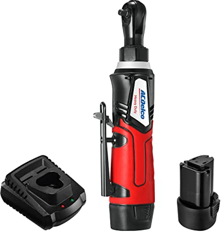 ACDelco ARW1207-P2 G12 Jeu de clés à cliquet électriques sans fil lithium-ion 12 V (10,8 V) 1/4 | Le kit d'outils contient 2 batteries et 1 chargeur