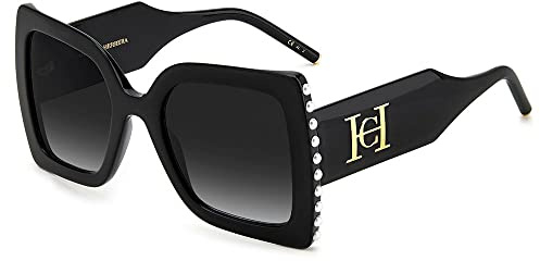 Carolina Herrera Ch 0001/s 807/9O BLACK Sunglasses Women's Acetate, Standard, 55