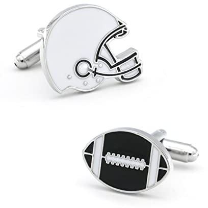 MAYIYAHO American Football-Manschettenknöpfe, Schwarze Farbe, Rugby-Spieler-Design, hochwertige Herren-Manschettenknöpfe aus Messing