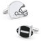 MAYIYAHO American Football-Manschettenknöpfe, Schwarze Farbe, Rugby-Spieler-Design, hochwertige Herren-Manschettenknöpfe aus Messing