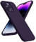 ACRONIX Cover in Silicone per iPhone 14 Pro Max(6.7),Silicone Liquido Premium,Protezione Full Body:Case Antiurto 3 Strati,Antiurto Ultra-Sottile Custodia con Fodera in Microfibra-Viola scuro