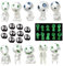 Sctmda Baum Elfen Puppe 20 Stück Prinzessin Mononoke Waldgeister Figur Mini Gartendeko Prinzessin Puppe Micro Landschaft Ornament Mini Gartendeko aus Harz Geeignet für Home Garten Ornament