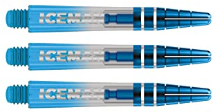 RED DRAGON Gerwyn Price Nitrotech Blau getaucht mit blauem Top Kurz Dart-Stiele - 2 Sets pro Packung (insgesamt 6 Stiele)