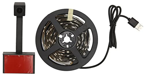 Septpenta RGB TV Hintergrund Beleuchtung, 1080P Kamera App Steuerung RGBIC Technologie WiFi TV LED Hintergrund Beleuchtung, Dynamische Beleuchtungs Effekte für 55-65 Zoll Fernseher(EU)