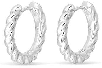 ESPRIT Kleine Twist-Creolen aus Sterlingsilber