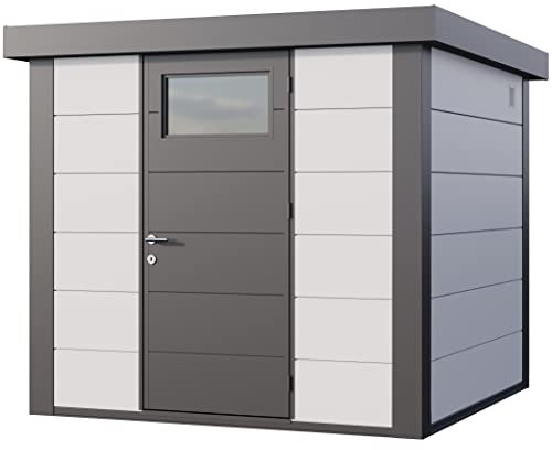 Telluria Eleganto 2424 Gartenhaus aus Stahl, Einzeltür, 5,7 m²