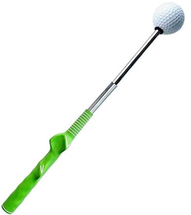 rockible Golf Swing Trainer Telescopic Golf Training Aids Adjustable Golf Alignment Stick Swing Weight & Training Grip Club for Beginner Professional Improved Tempo Balance and Strength