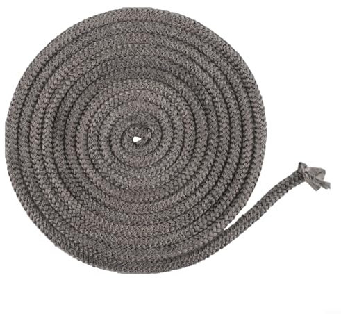 URPIZY Ersatzdichtung für Holzofen, 9 mm, 3 m Länge, für Ofen, Glasfaser, Öfen, Seil, Ersatzdichtung für Holzöfen