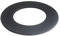Embellecedor tubo salida humos caldera horno inox negro collar rosetón chimenea tubería roseta estufa pellet pared conductos (150mm Diámetro Interior)