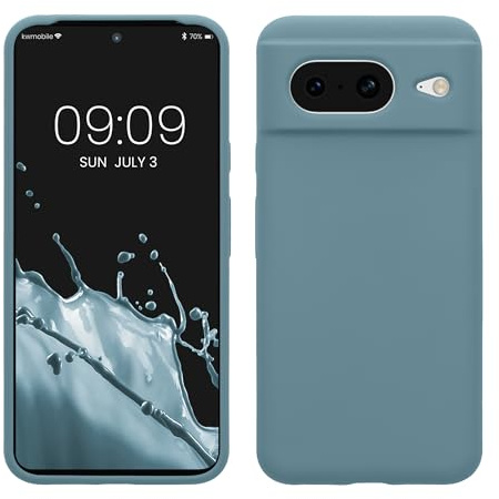 kwmobile Handyhülle für Google Pixel 8 Hülle, für Pixel 8 Case - Hülle Silikon - kabelloses Laden - Antique Stone