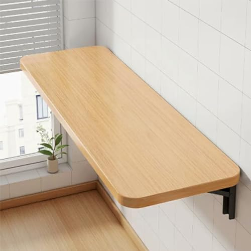 An der Wand montierter Klapptisch, an der Wand montierter Klapp-Esstisch, Schiefer-Tischplatte an der Wand montierter Klapptisch, langer schmaler Tisch, geeignet für Milchteeladen-Stehtisch, Küchen-Es