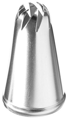 Ugello per tubazioni in acciaio inox a otto denti a forma di rosa, strumento per la decorazione di torte, ugello per crema, strumenti per la decorazione di torte, kit di tubazioni per glassa, punte