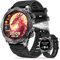 Smart Watch for Men Women with LED Flashlight, 1.43 AMOLED Display, Outdoor Smartwatch with Compass /Altitude/ Air pressure, Waterproof Fitness Tracker with Heart Rate Sleep Monitor for iOS Android