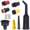 NIYATA 12Pcs Accessoire Nettoyeur Vapeur pour Karcher, Accessoires pour Nettoyeurs Vapeur SC3,avec Buses,Brosses Rondes,Bagues d'Etanchéité,Pour Kärcher SC1 SC2 SC3 SC4 SC5 SC7 CTK10
