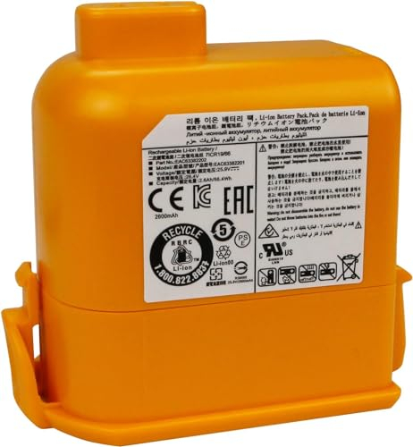 ANTIEE EAC63382201 Vacuum Batteria per LG Cord Zero A9 A9K-CORE A9MAX A9T-Ultra A9K-PRO A9M A9MULTI2X A908MVR A929KVM A958S A958SA A9K MAX A916 A958 A905M A907GMS EAC63758601 EAC63382202 EAC63382204