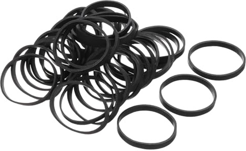QUARKZMAN 100er Pack Gummiband Dehnbares Gummiband Schwarz 40mm x 5mm Haargummis für Zuhause und Büro