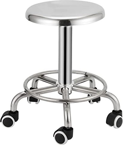 Edelstahl Heben Runden Hocker Bar Anti-Statik Spirale Hohe Labor Werkstatt Rotierenden Chirurgischen Krankenschwester Hocker,B