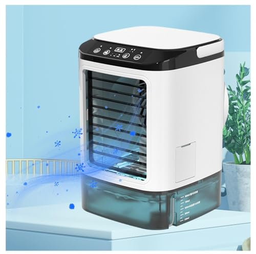 900 ml Mini Climatiseur, Réservoir D'eau 900ml,3 en 1 Climariseur 3 Vitesses de Vent,2 Modes de Brumisation Climatisateur Portable Pour Maison Pour Le Bureau À Domicile