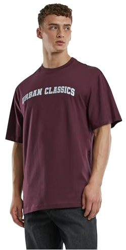 Urban Classics UC College Logo Tall Tee Redwine, XXL