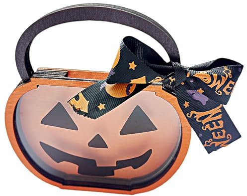 Bbbabeslk Decoración de mesa de calabaza, coctelera de dulces de Halloween, decoración de coctelera de caramelos de Halloween, centros de mesa de Acción de Gracias, decoraciones de Halloween