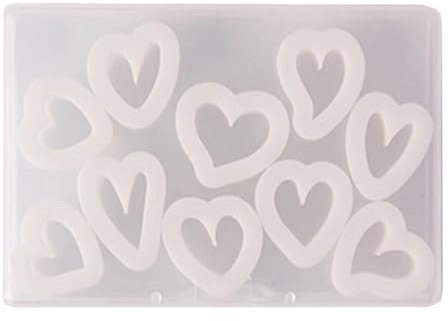 BIGULA Herz-Modelliermasse, Ohrringform-Set, Charm-Anhänger, Bastelzubehör, Schmuck, Ton, Anfänger, Handwerk