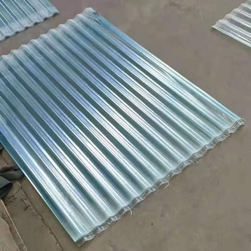 Planchas Transparentes Tejados, 10 Piezas Hojas de Techo Corrugado, Paneles para Tejado Resistentes al Impacto, Placa De Iluminación Natural(130x90cm/51.2x35.4in)