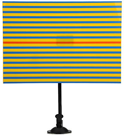 Klanata Universal-Reflektortafel zur lackierfreien Dellenreparatur, Gelb und Blau, mit LED-Licht für bessere Sichtbarkeit, ideal für die Dellenentfernung im Auto