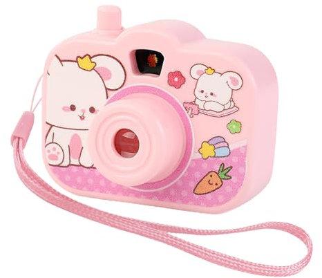 Générique Musik-Projektionskamera, Lichtprojektor, Spielzeug, Dia-Projektor, helles kognitives Spielzeug, für frühzeitige Erziehung, Rosa