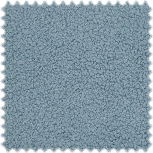 Kunstfell Möbelstoff Teddy Hellblau