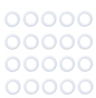 20-teilige Faltenmesser Pivot Pin Flache Teflon Unterlegscheiben, Taschenmesser Pin Lager Shim, Meson Dichtung Ersatz Kissen Pad Ring Lager (C)
