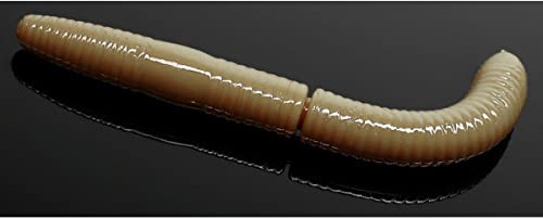 Libra Lures Fatty D'Worm Knoblauch Forellen Köder Tauwurm Imitation Zander Huchen Süßwasser Schwimmend 6,5cm 10 Stück Raubfisch