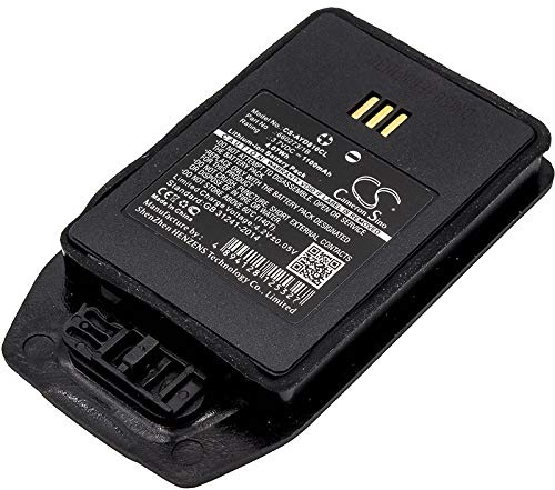 TECHTEK Batteria 1100mAh compatibile con [Avaya] 3700 EX, DECT 3740, DECT 3749, per [Ascom] 660273, D61, D65, D81, DH5, DH5-AABAAA/2E, per [Innovaphone] D81 EX, per [DeTeWe] DT413, DT423 sostitui FBA