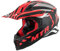MTR X7B Evo Motocross Helm, ECE 22.06 Geprüfter Motorradhelm, Crosshelm ohne Visier, Cross Helm Motorrad mit Belüftung & Entlüftung, Downhill Helm Geeignet als Fullface Helm MTB, Schwarz/Silber/Rot, M