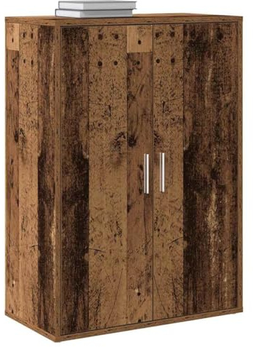 vidaXL Sideboard Altholz 60 x 31 x 84 cm Holzwerkstoff | Wettergegerbte Oberfläche zeigt natürliche Schönheit, Verfügt über vier Stauraumfächer, Aus solidem recyceltem Holz gefertigt