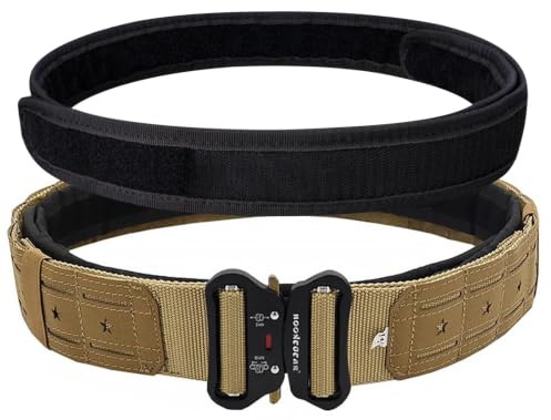 aiGear Taktischer Gürtel Militär 5cm Arbeit Gürtel mit Schnellverschluss