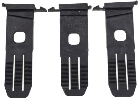 3 Stück Frontstoßstangengitter Halterungen für Mercedes-Benz E-Klasse W212 2014-2016 Center Grille Emblem Montage Clips OEM 2128855414 2128855514 2128855614 Schwarz ABS