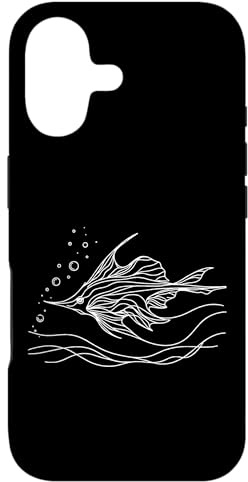 Carcasa para iPhone 17 Pez Cuchillo Arte Lineal Acuarista