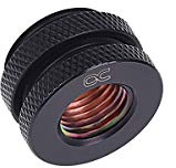 Alphacool 17069 schwarz – Zubehör für Kühlung (Schwarz, Messing, Chrom, Soft Tubing (PVC, Silikon, Neopren), 31 mm, 24 mm, 46 g)