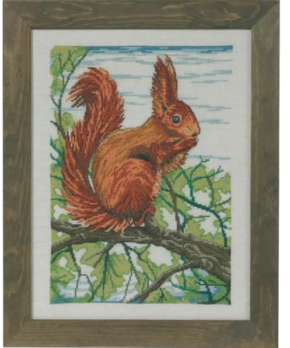 Squirrel, 14 count Aida Cross Stitch Kit