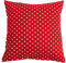 Hans-Textil-Shop Kissenbezug Punkte 7 mm Baumwolle - Gepunktet, Tupfen, Kissenhülle, Kissen, Dekokissen, Zierkissenbezug, Kopfkissen, Sofakissen (Rot, 40x40 cm)